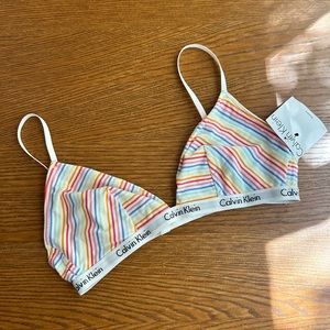 Calvin Klein Rainbow Bralette NWT
